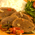 Lengua En Salsa De Tomate Y Rajas (Braised Beef Tongue)