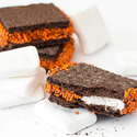 Halloween Chocolate S'mores Cookies