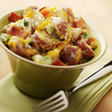 Baked Potato Salad with Aged Cheddar Cheese
