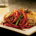 Teriyaki-Braised Alaska Black Cod with Colorful Vegetables